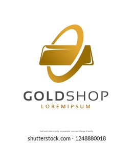 Gold Logo Template Design Vector, Emblem, Concept Design, Creative Symbol, Icon