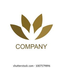 Gold lotus logo