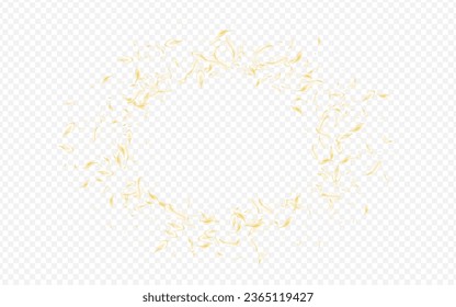 Gold Lotus Spring Vector Transparent Background. Light Summer Floral Cover. White Petal Fall Template. Beige Peach Falling Frame. Beauty Rose Wallpaper.