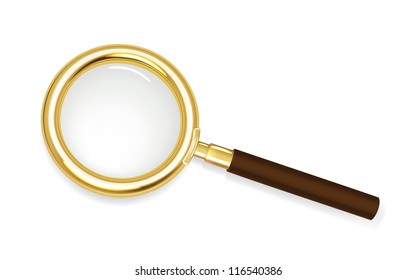 Gold loupe vector