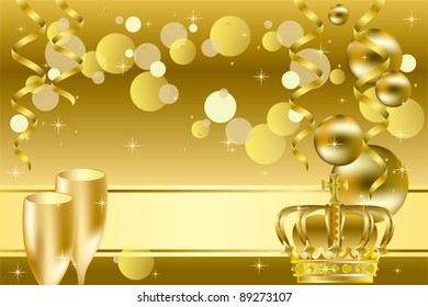 Goldener Luxus-Hintergrund