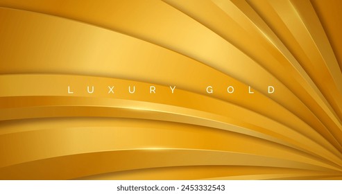 Diseño de Vector de fondo de lujo dorado en eps 10