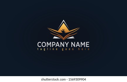 Gold Luxury Concept Logo Design, Symbol, Emblem Creative Logo Design