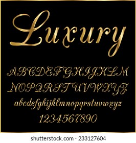 Gold Luxury Font