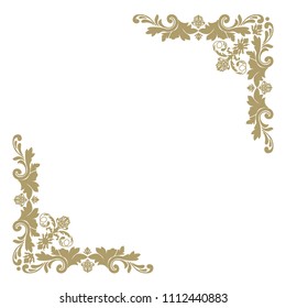 gold, luxury frame corners