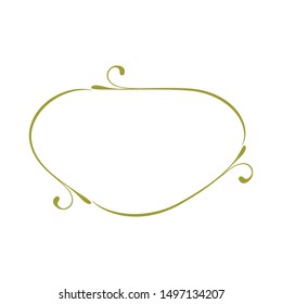 gold luxury frame, vector graphic design element
