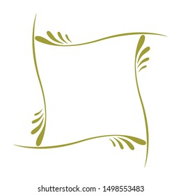 gold luxury frame, vector graphic design element