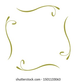gold luxury frame, vector graphic design element