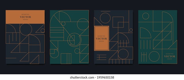 Gold And Luxury Invitation Card Design Vector. Abstract Geometry Frame And Art Deco Pattern Background. Use For Wedding Invitation, Cover, VIP Card, Print, Poster And Wallpaper. Vector Illustration.