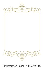 gold, luxury label frame