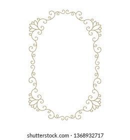 gold, luxury label frame