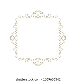 gold, luxury label frame