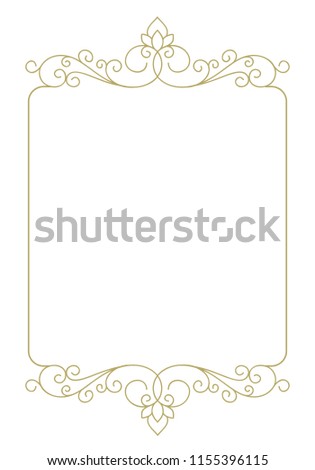 gold, luxury label frame