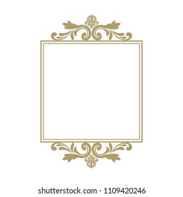 gold, luxury logo frame