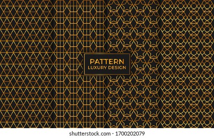 Gold Luxury Pattern Design Set