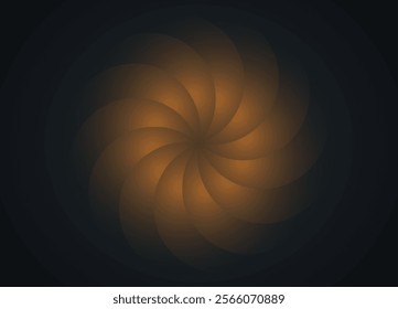 Gold Luxury Sacred Mandala template. Flower round design element isolated on black background. Circle pattern in light golden color. Vector for logo, monogram, web design, decoration, business