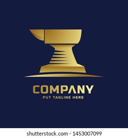 gold luxury smith industry logo template for business