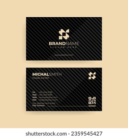 Gold Luxury Sophisticated Business Card Design