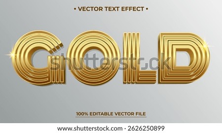Gold Luxury text editable text effect style