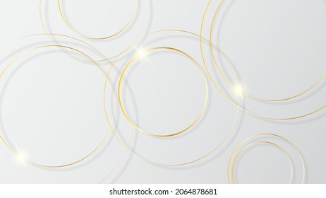 Gold luxury white abstract background modern design copyspace for your text
