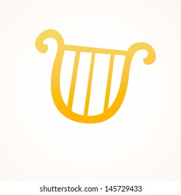 gold lyre icon