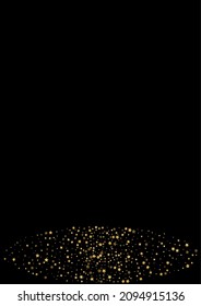Gold Magic Glitter Design. Shiny Star Background. Yellow Spark Celebration Texture. Holiday Confetti Illustration. Golden Template Pattern