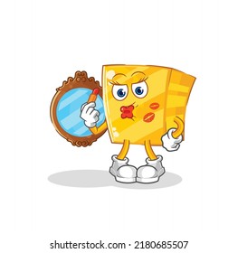 the gold make up mascot. cartoon vector