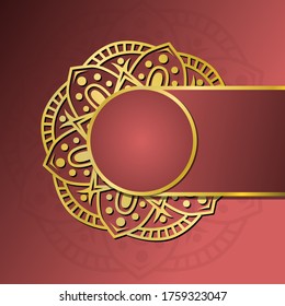 gold mandala background, elegan background vector illustration