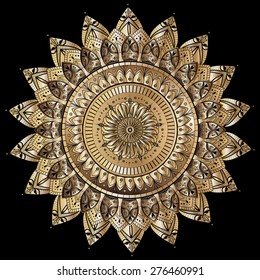 Gold mandala/ Circular pattern