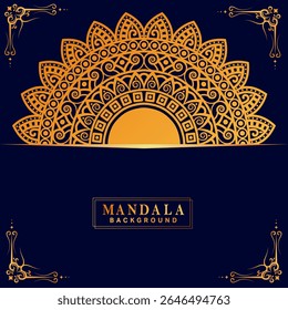 A gold mandala design and background design