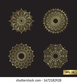 GOLD MANDALA Vector, Mandala design Vector