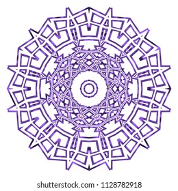 Gold Mandala. Vintage decorative elements. Hand drawn background. vector illustration