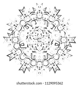 Gold Mandala. Vintage decorative elements. Hand drawn background. vector illustration