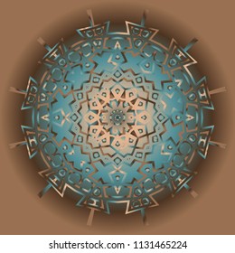 Gold Mandala. Vintage decorative elements. Hand drawn background. vector illustration