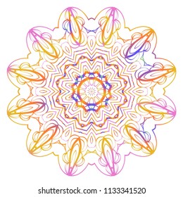 Gold Mandala. Vintage decorative elements. Hand drawn background. vector illustration