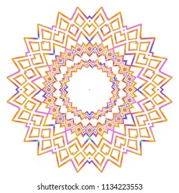 Gold Mandala. Vintage decorative elements. Hand drawn background. vector illustration