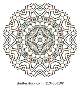 Gold Mandala. Vintage decorative elements. Hand drawn background. vector illustration