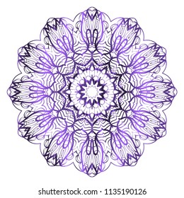 Gold Mandala. Vintage decorative elements. Hand drawn background. vector illustration