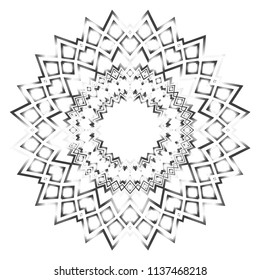 Gold Mandala. Vintage decorative elements. Hand drawn background. vector illustration