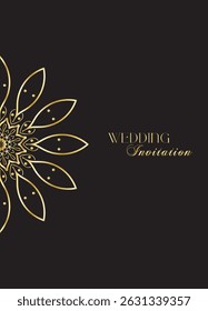 The Gold Mandala Wedding Iinvitation Card