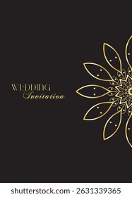 The Gold Mandala Wedding Iinvitation Card