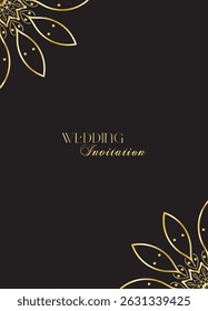 The Gold Mandala Wedding Iinvitation Card
