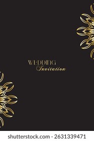 The Gold Mandala Wedding Iinvitation Card