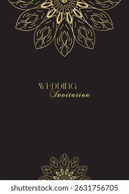 The Gold Mandala Wedding Iinvitation Card