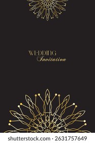 The Gold Mandala Wedding Iinvitation Card