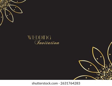 The Gold Mandala Wedding Iinvitation Card