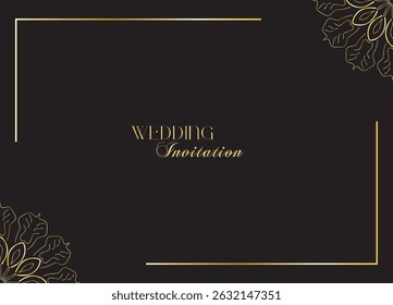 The Gold Mandala Wedding Iinvitation Card