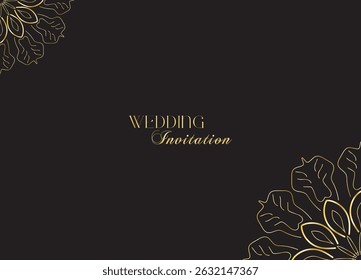 The Gold Mandala Wedding Iinvitation Card