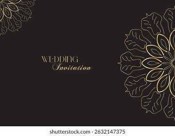 The Gold Mandala Wedding Iinvitation Card