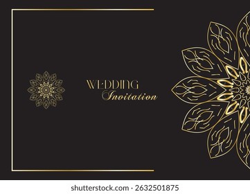 The Gold Mandala Wedding Iinvitation Card